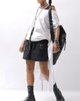 【Primordial is Primitive】 STRETCH ECO LEATHER SHORT PANTS 535HA