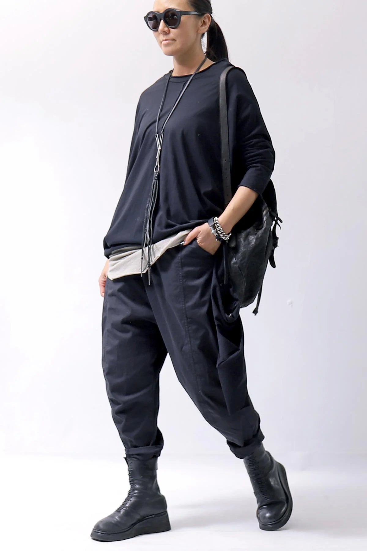 【RUNDHOLZ】 UNISEX COTTON RIB TANK 114 0801_FLINT