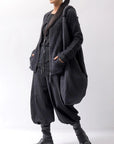 【RUNDHOLZ】 RACCOON ZIP UP CARDIGAN JACKET 141 7113_BLACK