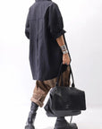 【DANIELE BASTA】 FLAP COVERED 2WAY SHOULDER BAG DBM007_BLACK