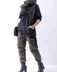 【VIC MATIE】 RIBBED NAPPA LEATHER HEEL BOOTS 5206D_BLACK