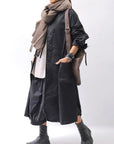 【RUNDHOLZ】 UNISEX FRONT FLAP COTTON RIB PANTS 253 0135_BLACK