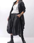 【RUNDHOLZ】 UNISEX COTTON RIB SHIRT CARDIGAN 253 0933_BLACK