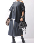 【AGL】 STRETCH LEATHER HEEL BOOTS MIDI HEEL STRETCH_BLACK