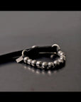 【GOTI】 SILVER STONE BALL&LEATHER BRACELET_BR2207