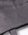 【MIRANDA KALOUDIS】 UNISEX 2WAY WAXED COWHIDE REGULAR BAG_BLACK