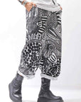 【RUNDHOLZ】 UNISEX ART PRINTED STRETCH PANTS _BLACK PRINT
