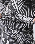 【RUNDHOLZ】 UNISEX ART PRINTED STRETCH PANTS _BLACK PRINT