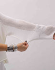 【RUNDHOLZ】 LINEN&COTTON KNIT TOPS _OFF WHITE