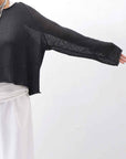 【RUNDHOLZ】 LINEN&COTTON KNIT TOPS _BLACK
