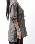 【Andrea Ya'aqov】 UNISEX COTTON TOPS MOPW33_SMOKE BROWN