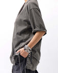 【Andrea Ya'aqov】 UNISEX COTTON TOPS MOPW33_SMOKE BROWN