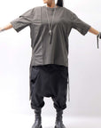 【Andrea Ya'aqov】 UNISEX COTTON TOPS MOPW33_SMOKE BROWN