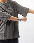 【Andrea Ya'aqov】 UNISEX COTTON TOPS MOPW33_SMOKE BROWN