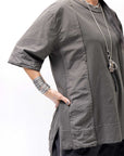 【Andrea Ya'aqov】 UNISEX COTTON TOPS MOPW33_SMOKE BROWN