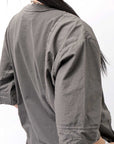 【Andrea Ya'aqov】 UNISEX COTTON TOPS MOPW33_SMOKE BROWN