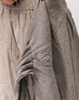 【studio b3】 UNISEX LIGHT COTTON PANTS WITH WAIST SHIRT NB2099_SAND OLD DYE
