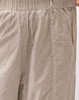 【studio b3】 UNISEX LIGHT COTTON PANTS WITH WAIST SHIRT NB2099_SAND OLD DYE