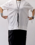【Andrea Ya'aqov】 UNISEX COTTON TOPS MOPW33_WHITE