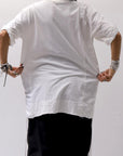 【Andrea Ya'aqov】 UNISEX COTTON TOPS MOPW33_WHITE