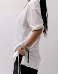 【Andrea Ya'aqov】 UNISEX COTTON TOPS MOPW33_WHITE