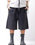 【thom/krom】 UNISEX COTTON HALF PANTS MST471_BLACK