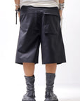 【thom/krom】 UNISEX COTTON HALF PANTS MST471_BLACK