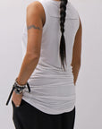 【bajra】 STRETCH INNER LONG TANK TOP BLACK&WHITE SET 160QK02