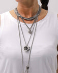 【bajra】 STRETCH INNER LONG TANK TOP BLACK&WHITE SET 160QK02