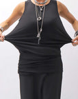 【bajra】 STRETCH INNER LONG TANK TOP BLACK&WHITE SET 160QK02