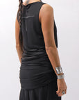 【bajra】 STRETCH INNER LONG TANK TOP BLACK&WHITE SET 160QK02