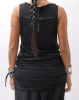 【bajra】 STRETCH INNER LONG TANK TOP BLACK&WHITE SET 160QK02