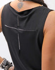【bajra】 STRETCH INNER LONG TANK TOP BLACK&WHITE SET 160QK02