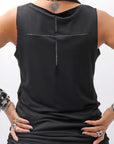 【bajra】 STRETCH INNER LONG TANK TOP BLACK&WHITE SET 160QK02