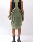 【NOSTRASANTISSIMA】 OPEN BACK LIGHT SWEAT COVER LONG TANK TOP M142_GREEN FADE