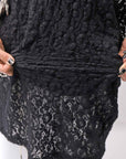 【NOSTRASANTISSIMA】 STRETCH COTTON LACY COVER TANK TOP C152_BLACK
