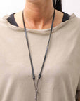 【sanctamuerte】 STRETCH COTTON & VISCOSE SILK TEE SM87_SAND SHELL