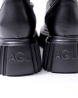 【AGL】 STRETCH LEATHER SNEAKER BOOTS MIDI STRETCH