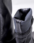 【AGL】 STRETCH LEATHER SNEAKER BOOTS MIDI STRETCH_BLACK