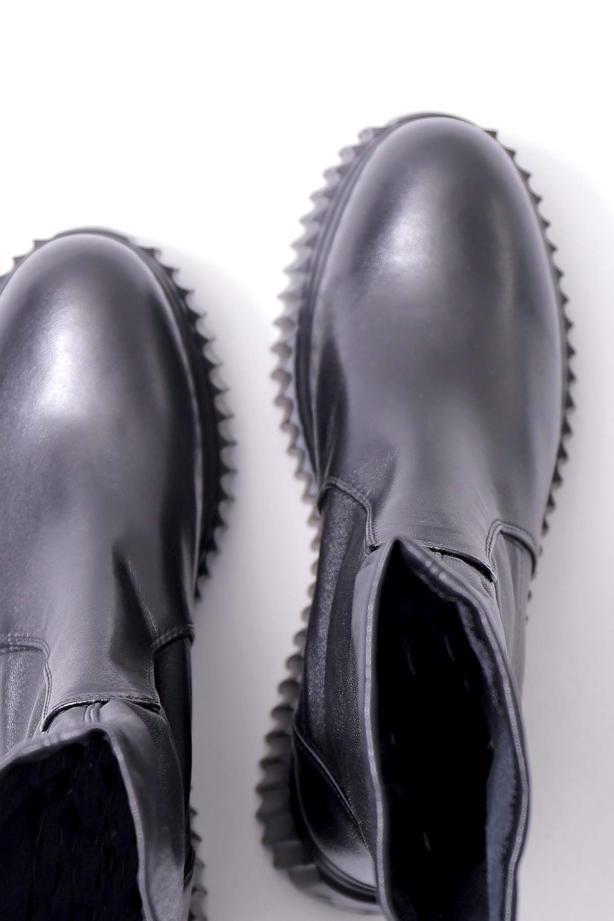 【AGL】 STRETCH LEATHER SNEAKER BOOTS MIDI STRETCH