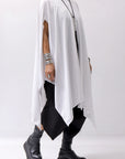 【Primordial is Primitive】 ASYMMETRY OVERSIZED COTTON LONG TOP 100RO_WHITE