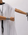 【Primordial is Primitive】 ASYMMETRY OVERSIZED COTTON LONG TOP 100RO_WHITE