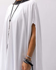 【Primordial is Primitive】 ASYMMETRY OVERSIZED COTTON LONG TOP 100RO_WHITE