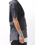 【sanctamuerte】 STRETCH COTTON & VISCOSE SILK TEE SM87_STRETCH COTTON & VISCOSE SILK TEE SM87_BLACK