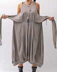 【studio b3】 MULTI-WAY PANTS&SKIRT DRESS NB2088_SAND OLD DYE