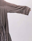 【RUNDHOLZ】 COTTON CHIFFON SHIRT DRESS _AMBER FOG