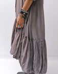 【RUNDHOLZ】 COTTON CHIFFON SHIRT DRESS _AMBER FOG