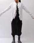 【RUNDHOLZ】 GRUNGE COTTON LACE & STRETCH JACKET _SEAFOAM FOG