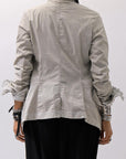 【RUNDHOLZ】 GRUNGE COTTON LACE & STRETCH JACKET _LINEN FOG