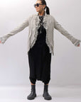 【RUNDHOLZ】 GRUNGE COTTON LACE & STRETCH JACKET _LINEN FOG
